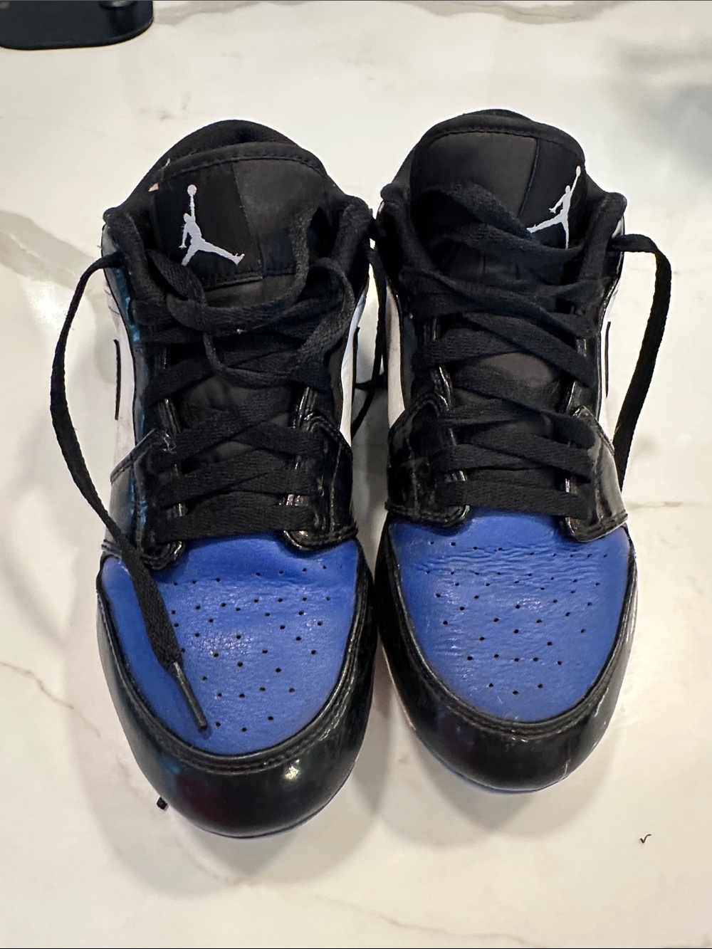 Nike Air Jordan Low Top cleats - Black & Blue